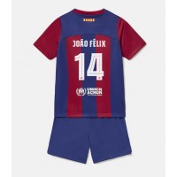 Camiseta Barcelona Joao Felix #14 Primera Equipación para niños 2023-24 manga corta (+ pantalones cortos)